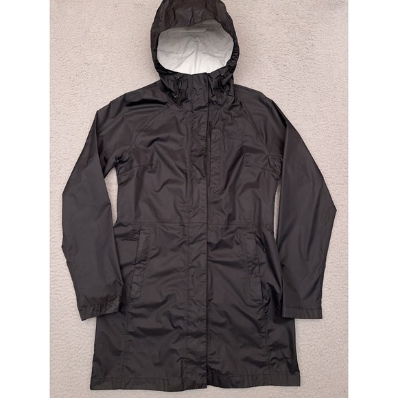 The‎ North Face Venture Parka Jacket Women's Small Long Black Dryvent Waterproof - Picture 1 of 9